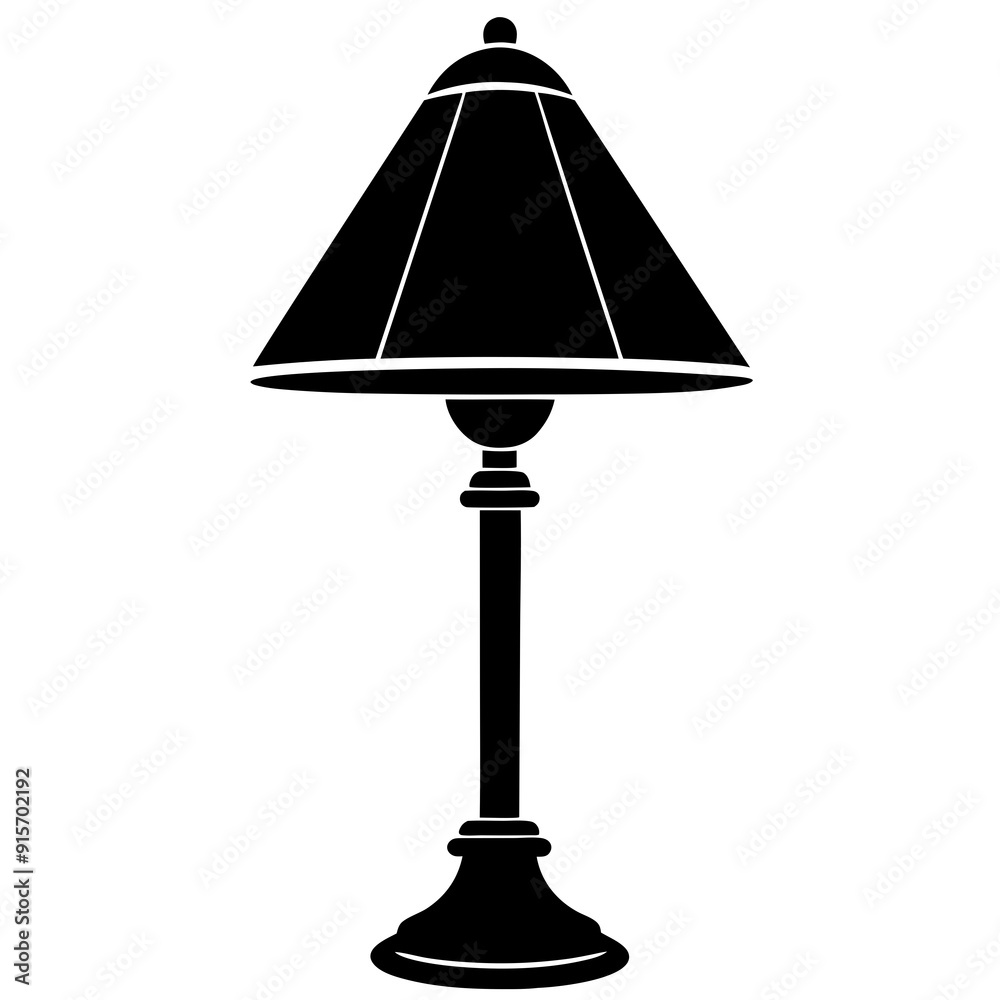 Lamp vector silhouette Lamp vector silhouette