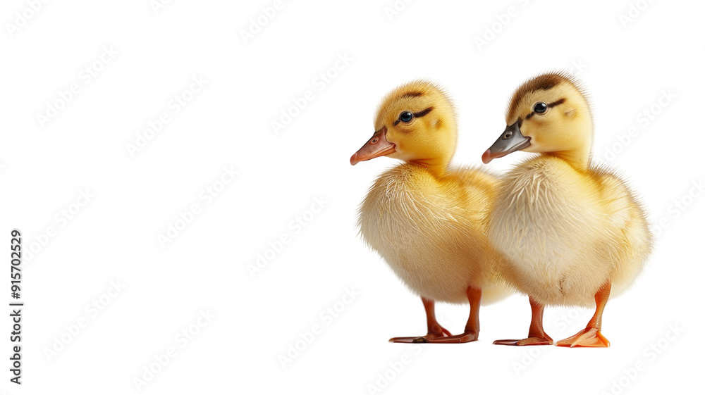 Adorable Duckling Duo: Fluffy and Innocent Companions Adorable Duckling Duo: Fluffy and Innocent Companions