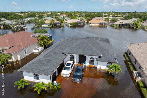 Φωτογραφία Flooding in Florida caused by tropical storm from hurricane Debby