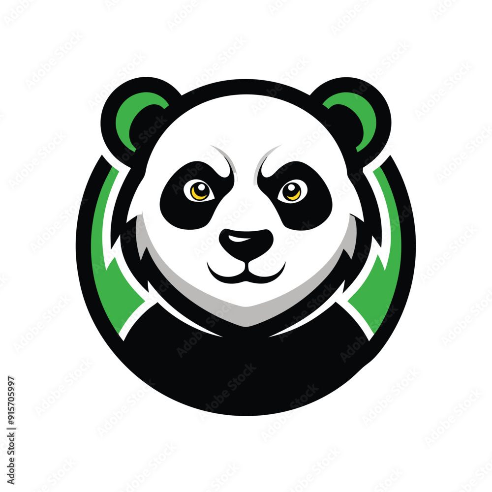 Fototapeta premium Modern professional shocked grizzly bear logo for a sport team