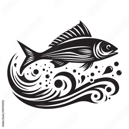 fish on a white background