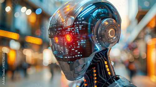 3D artificial intelligence. Digital brain neural network, AI servers and robots technology, artificial bot mind. Online communication with chat bot concept. 3D robot answer customer in chatbot service