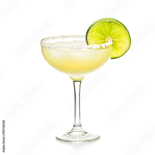 Wallpaper Mural Margarita cocktail with lime isolated on white background Torontodigital.ca