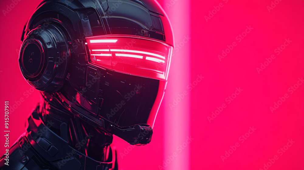 The android is a humanoid. The text is Cyber Monday. A place for the text. A banner with an android. The android is a humanoid. The text is Cyber Monday. A place for the text. A banner with an android.
