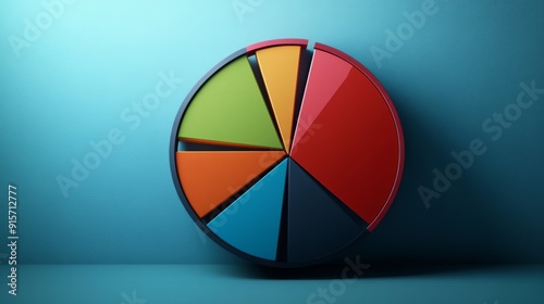 A dynamic pie chart with various segments and clear percentages, illustrating market share distribution. Free Download A dynamic pie chart with various segments and clear percentages, illustrating market share distribution. - GFXLoad