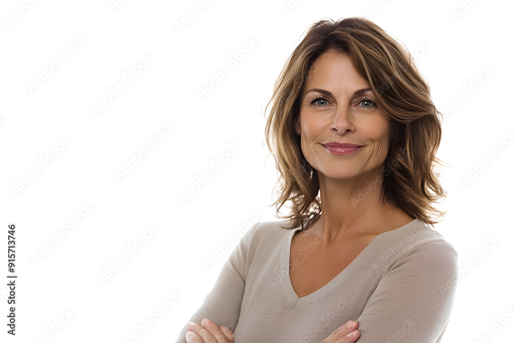 Beautiful Mature European woman close up portrait. Beautiful gorgeous 40-50s mid aged mature lady looking at camera isolated on white. Beautiful Mature European woman close up portrait. Beautiful gorgeous 40-50s mid aged mature lady looking at camera isolated on white.