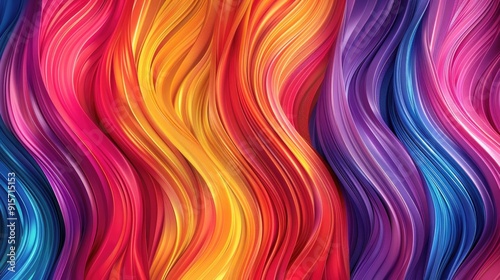 Smooth, flowing waves of color blending seamlessly