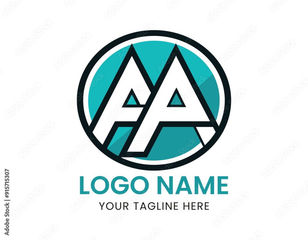 AA Logo Design Vector typography and Creative Letter Logo Concept AA Logo Design Vector typography and Creative Letter Logo Concept