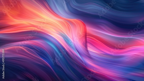 Smooth, flowing waves of color blending seamlessly
