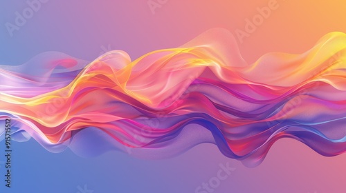 Smooth, flowing waves of color blending seamlessly