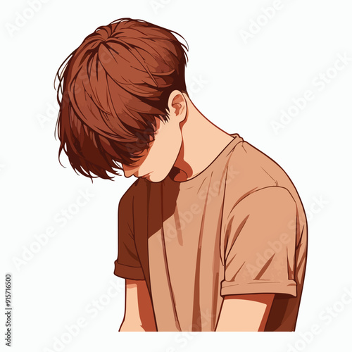 a teenager feels bored with the situation