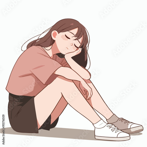 a teenager feels bored with the situation