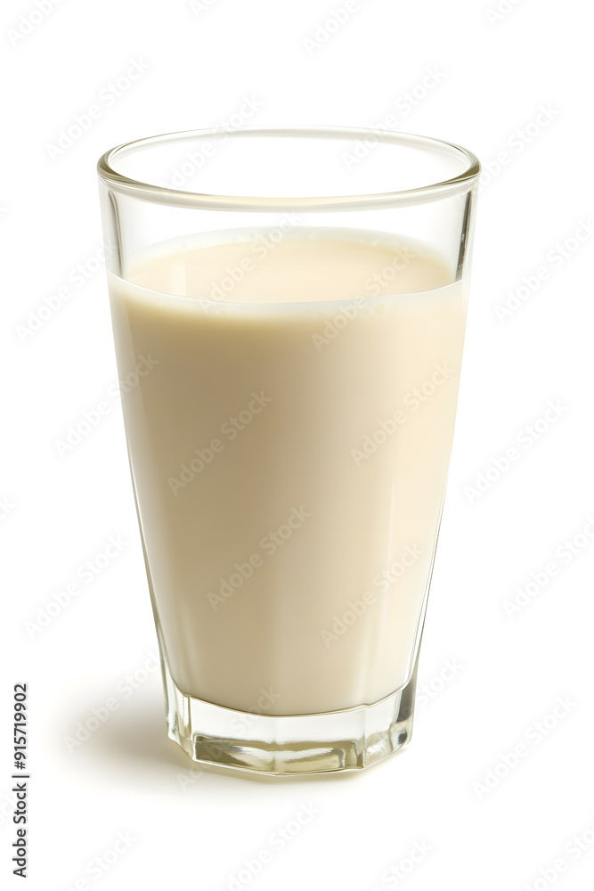 Soy milk glass isolated on a white background Soy milk glass isolated on a white background