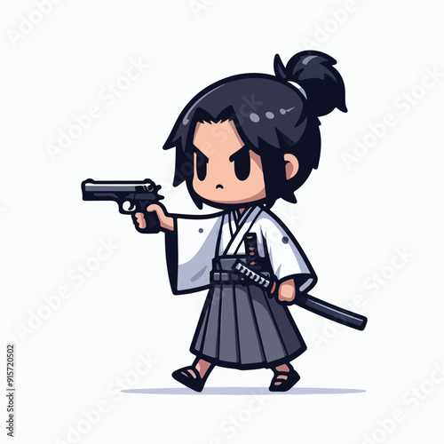 a brave samurai