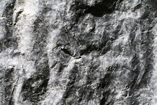 Wallpaper Mural Black plastic wrap texture dark crumpled film surface Torontodigital.ca