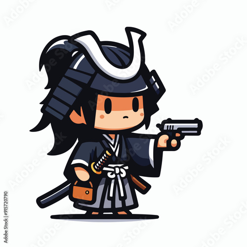 a brave samurai