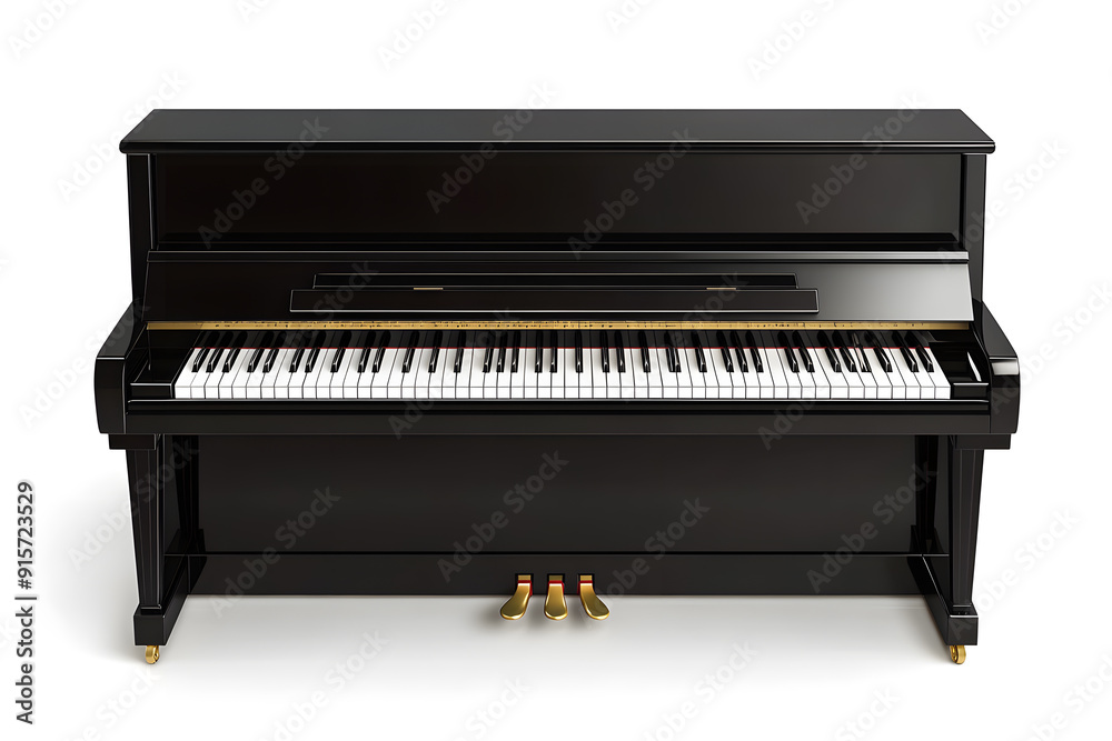 Piano isolated on white background Piano isolated on white background