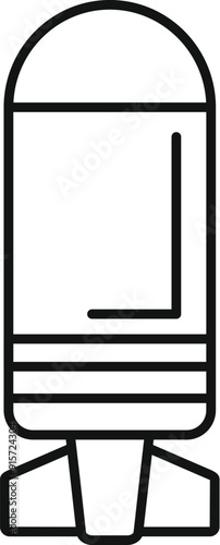 Line art illustration of an air bomb, representing concepts of war, conflict, and destruction