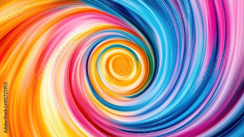 Vibrant swirls of color in abstract art