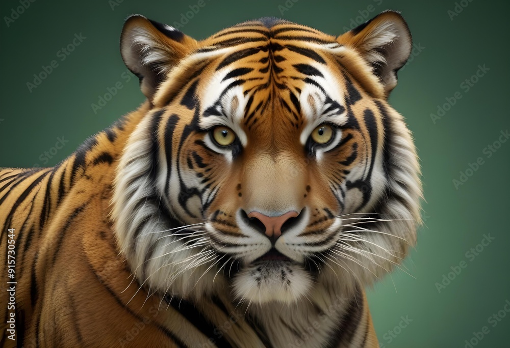 Ferocious tiger in studio with different colour of backgrounds Ferocious tiger in studio with different colour of backgrounds