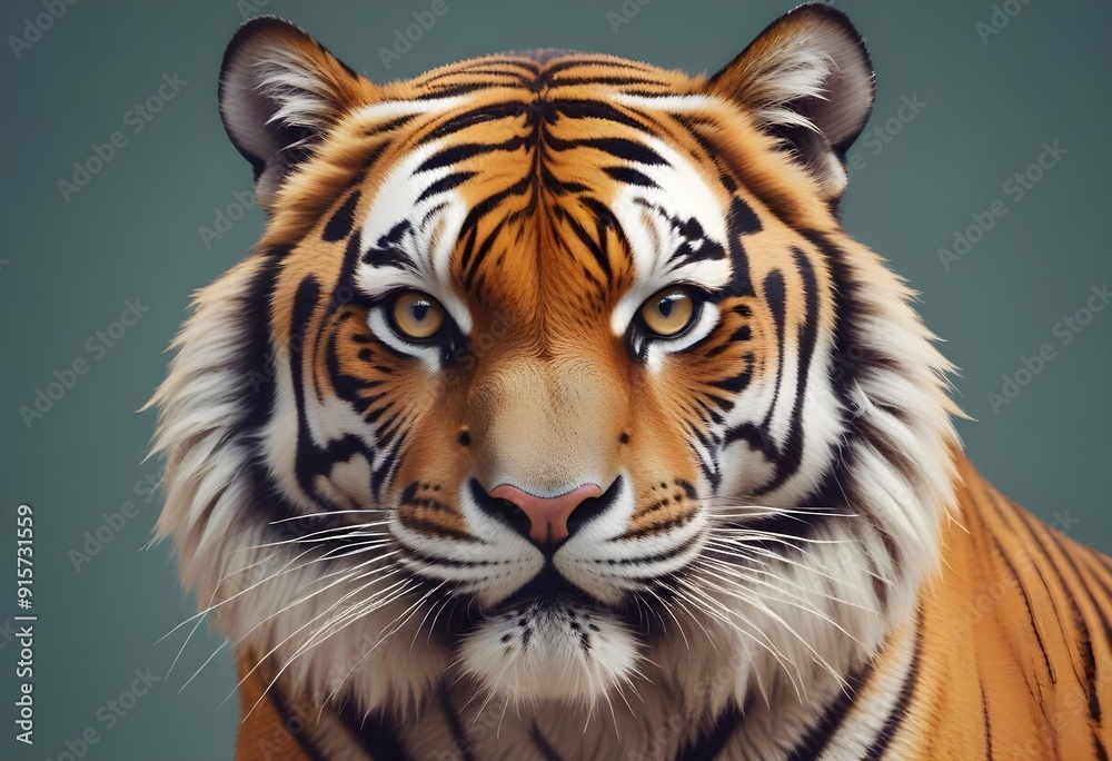 Ferocious tiger in studio with different colour of backgrounds Ferocious tiger in studio with different colour of backgrounds