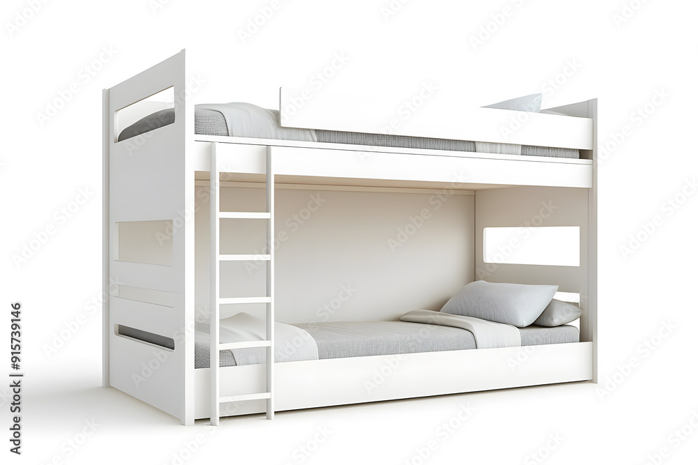 Bunk bed isolated on white background Bunk bed isolated on white background