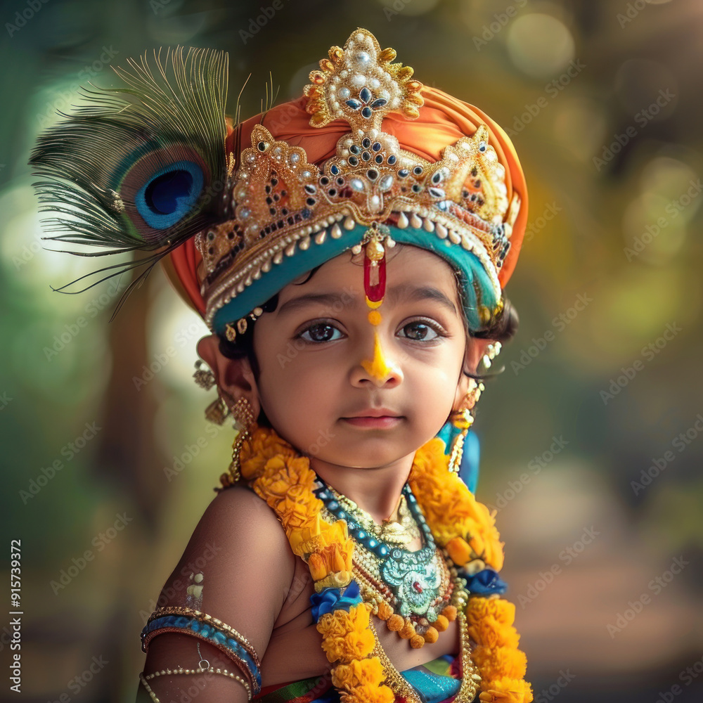 Cute little boy in lord krishna costume. celebrating janmashtami or lord krishna festival. Cute little boy in lord krishna costume. celebrating janmashtami or lord krishna festival.