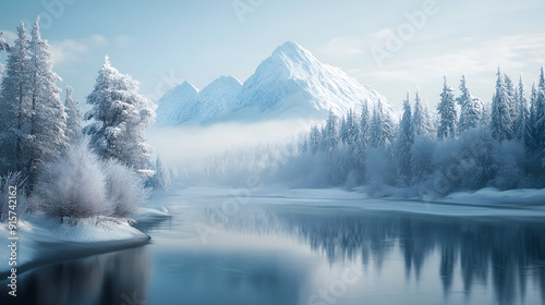 winterscape background photo