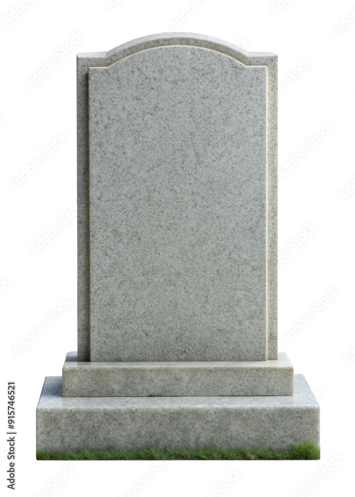 Tall Grey Stone Headstone On Grass Base, featuring a smooth surface and classic design, ideal for graves or memorials. Isolated on transparent background, png. Tall Grey Stone Headstone On Grass Base, featuring a smooth surface and classic design, ideal for graves or memorials. Isolated on transparent background, png.