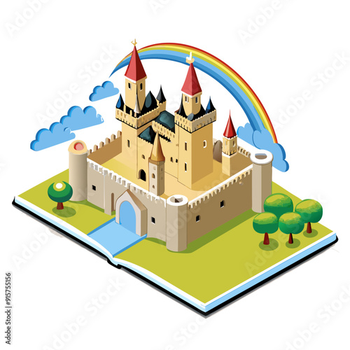Fairy Tale Castle Isometric (6)