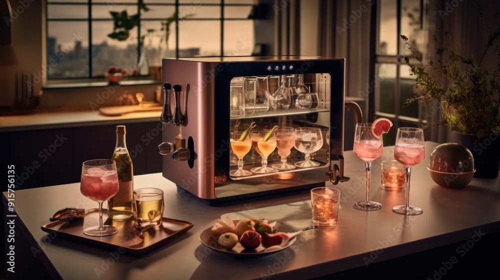 Cocktail Maker in Modern Kitchen Cocktail Maker in Modern Kitchen