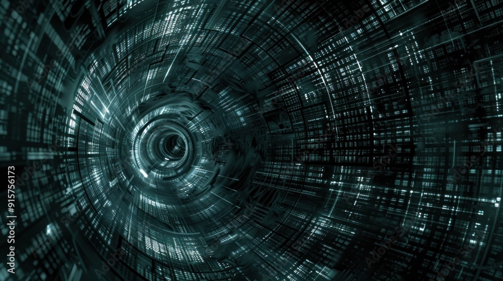 Abstract Digital Tunnel