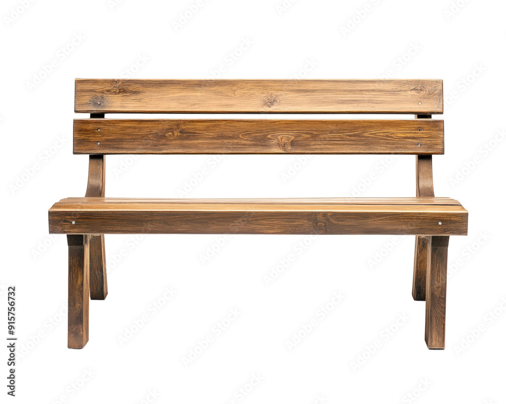 A bench isolated on white transparent background A bench isolated on white transparent background