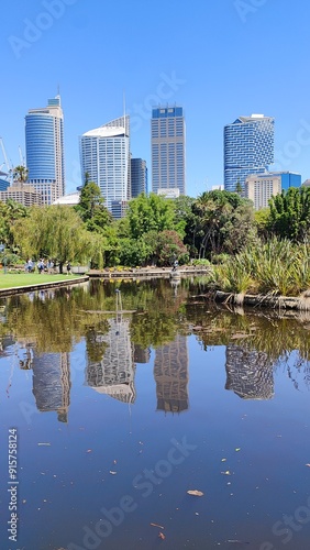 Canvas Print The skyline and architecture of central Sydney, Australia