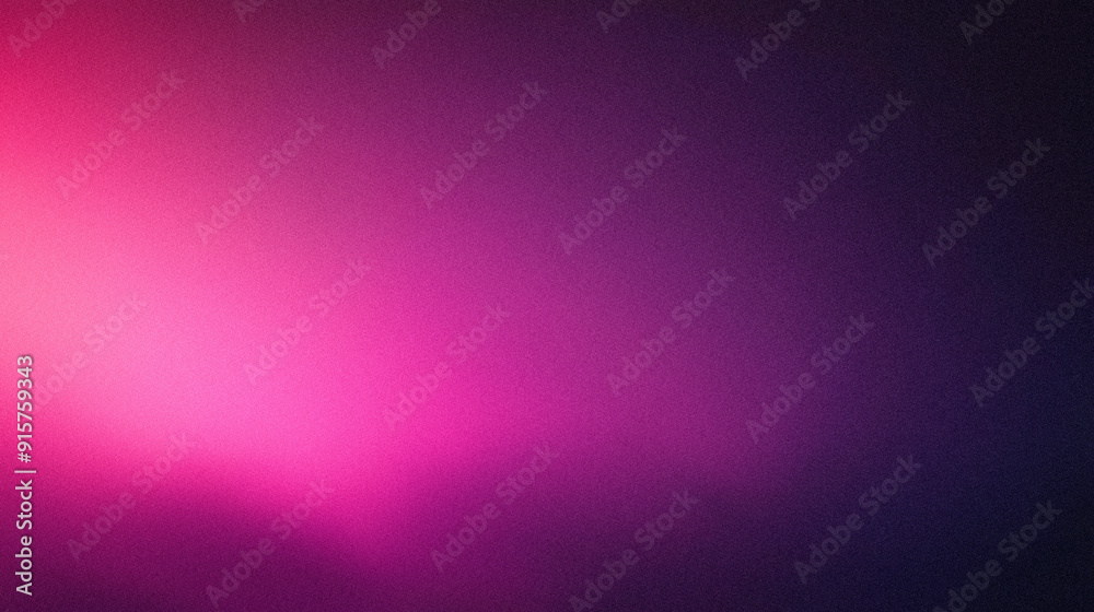 Fototapeta premium Abstract background featuring a smooth gradient of purple and pink tones with soft lighting effects, perfect for modern designs or digital art. With noise.