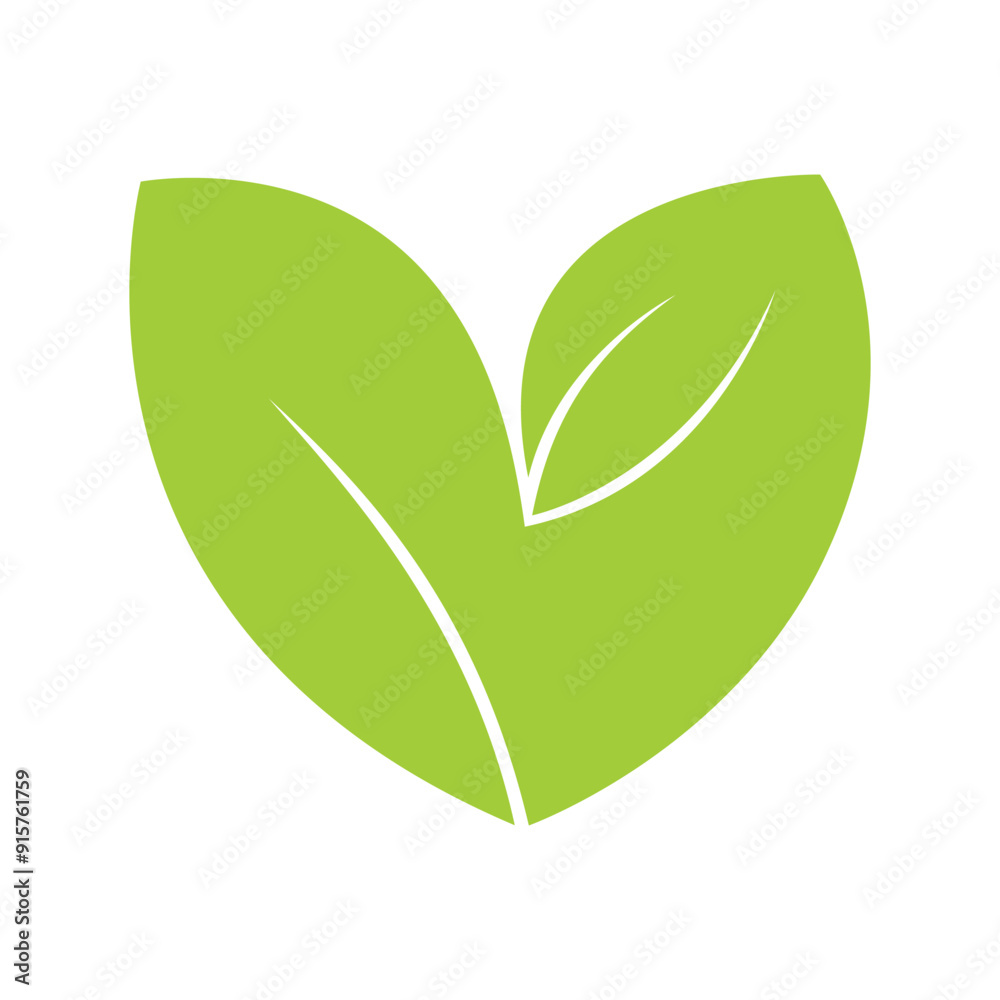 love leaf logo design vector illustration love leaf logo design vector illustration