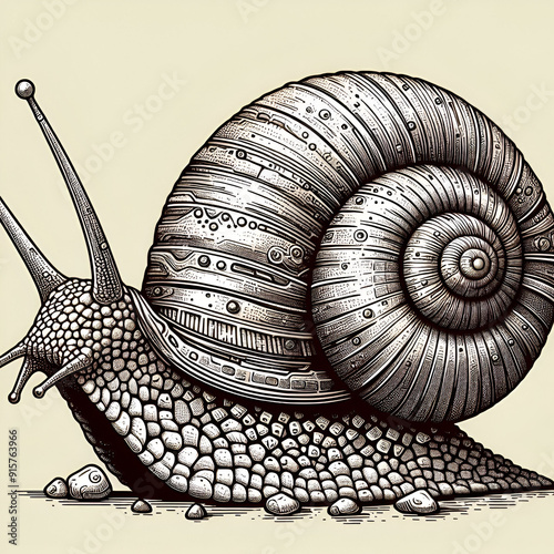 Scaly-Foot Snail with Iron Shel 2024 photo