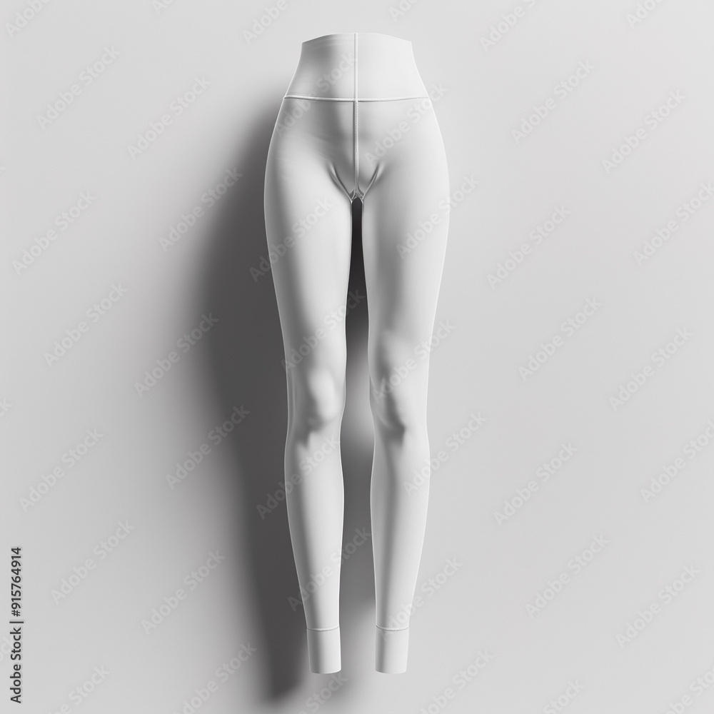 Transparent ladies legging mockup Transparent ladies legging mockup