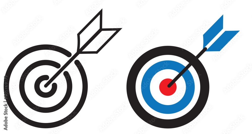 Target sign set, Target with arrow set. Target icons collection. Vector Target sign set, Target with arrow set. Target icons collection. Vector