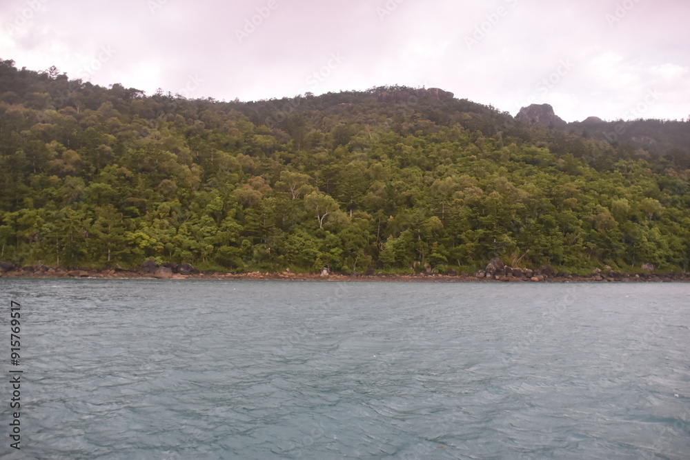 Sailing around the picture perfect Whitsunday Islands in Queensland, Australia Sailing around the picture perfect Whitsunday Islands in Queensland, Australia