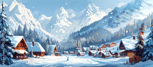Snowy Mountain Village