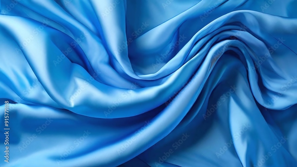 Obraz premium blue silk background