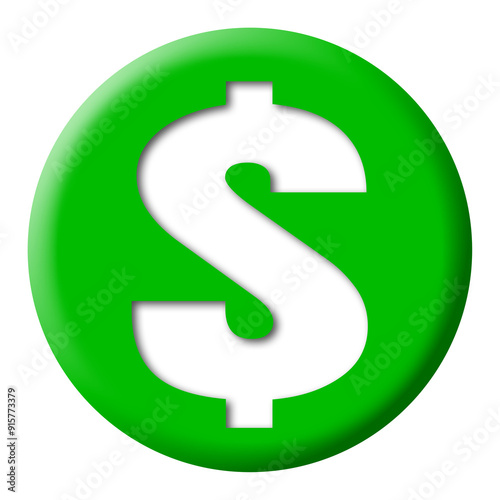 3d dollar sign icon