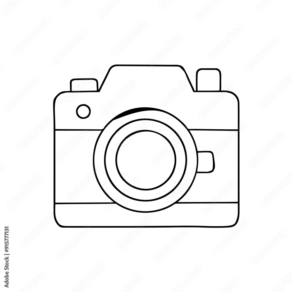Camera digital simple icon vector Camera digital simple icon vector