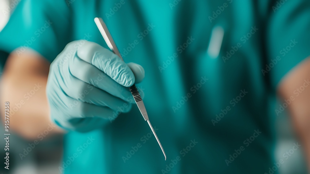 A close-up of a medical professional's hand holding a scalpel, representing precision and care in surgery or medical procedures. A close-up of a medical professional's hand holding a scalpel, representing precision and care in surgery or medical procedures.