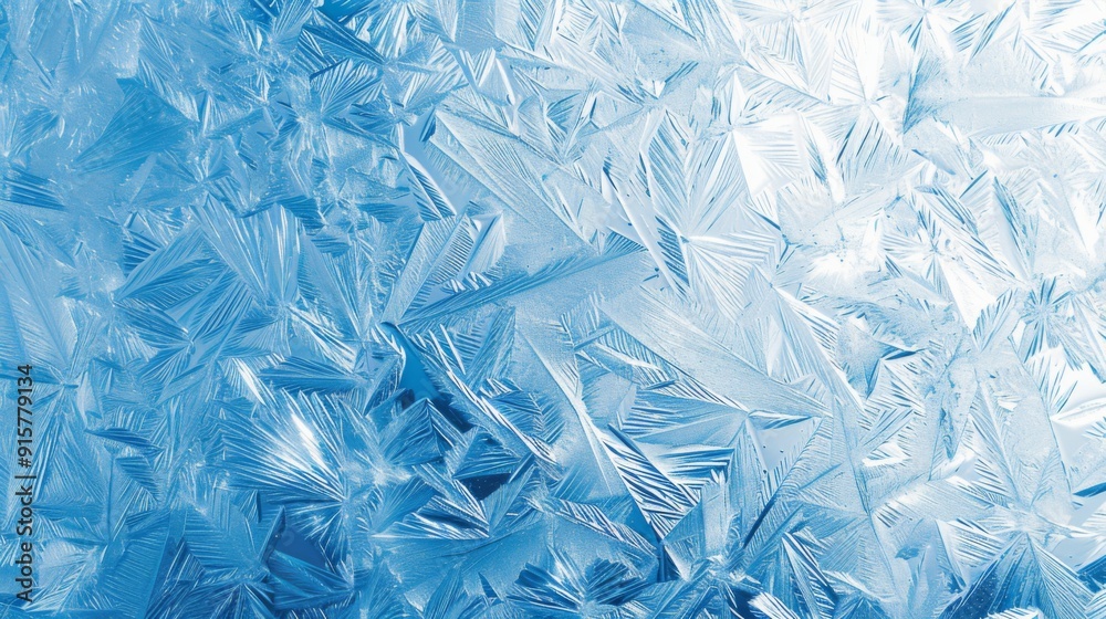 Ice crystal blue foil texture with a frosty Ice crystal blue foil texture with a frosty