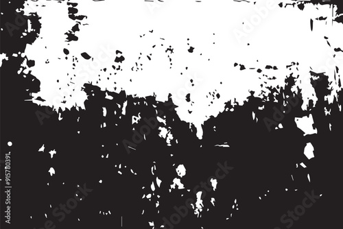 Grunge black and white pattern. Monochrome particles abstract texture.