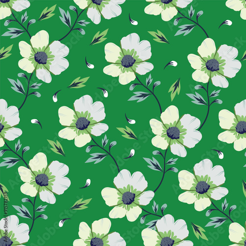 Elegance pink floral stems seamless pattern on a grey background. Vector hand drawn. Artistic, abstract flowers and tiny leaves, buds bells printing. Template for designs, fabric, fashion, textile
