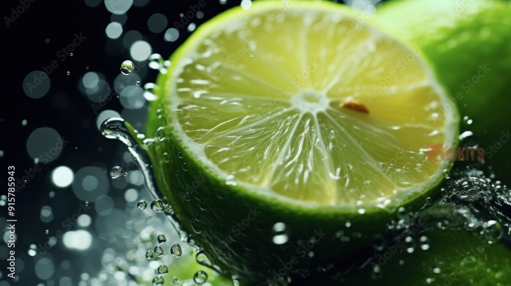 Lime Splash Macro Photography Lime Splash Macro Photography