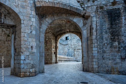 View of the medieval Old City of Dubrovnik, Croatia